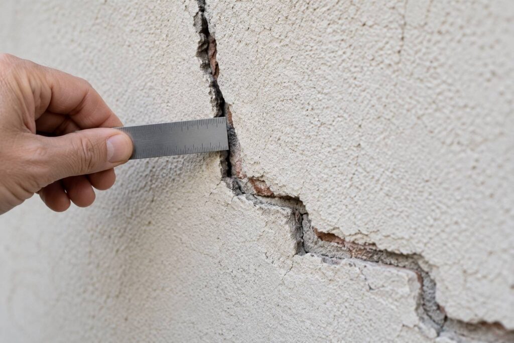Illustration de détail sur le sujet : Fissure horizontale, verticale ou en escalier : comment lire