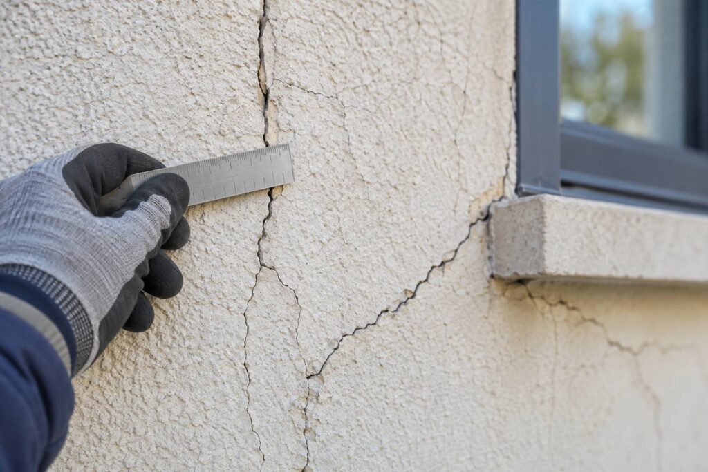 Illustration de détail sur le sujet : Fissures de maison : les cinq types et ce qu’ils signalent